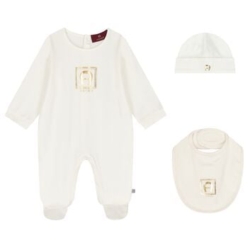 Ivory & Gold Babygrow Gift Set 