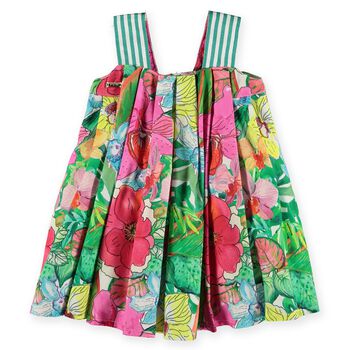Girls Multicolor Floral Dress