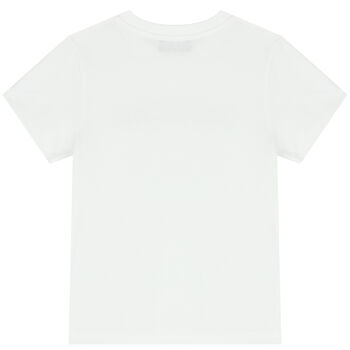 White Teddy Bear Logo T-Shirt