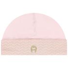 Baby Girls Pink & Gold Logo Babygrow Gift Set , 3, hi-res