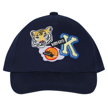 Navy Blue Tiger Cap