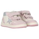 Younger Girls Pink & Ivory Trainers, 1, hi-res