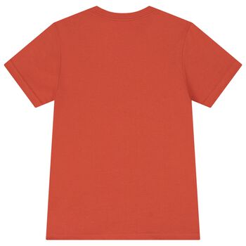 Boys Orange Polo Bear T-Shirt