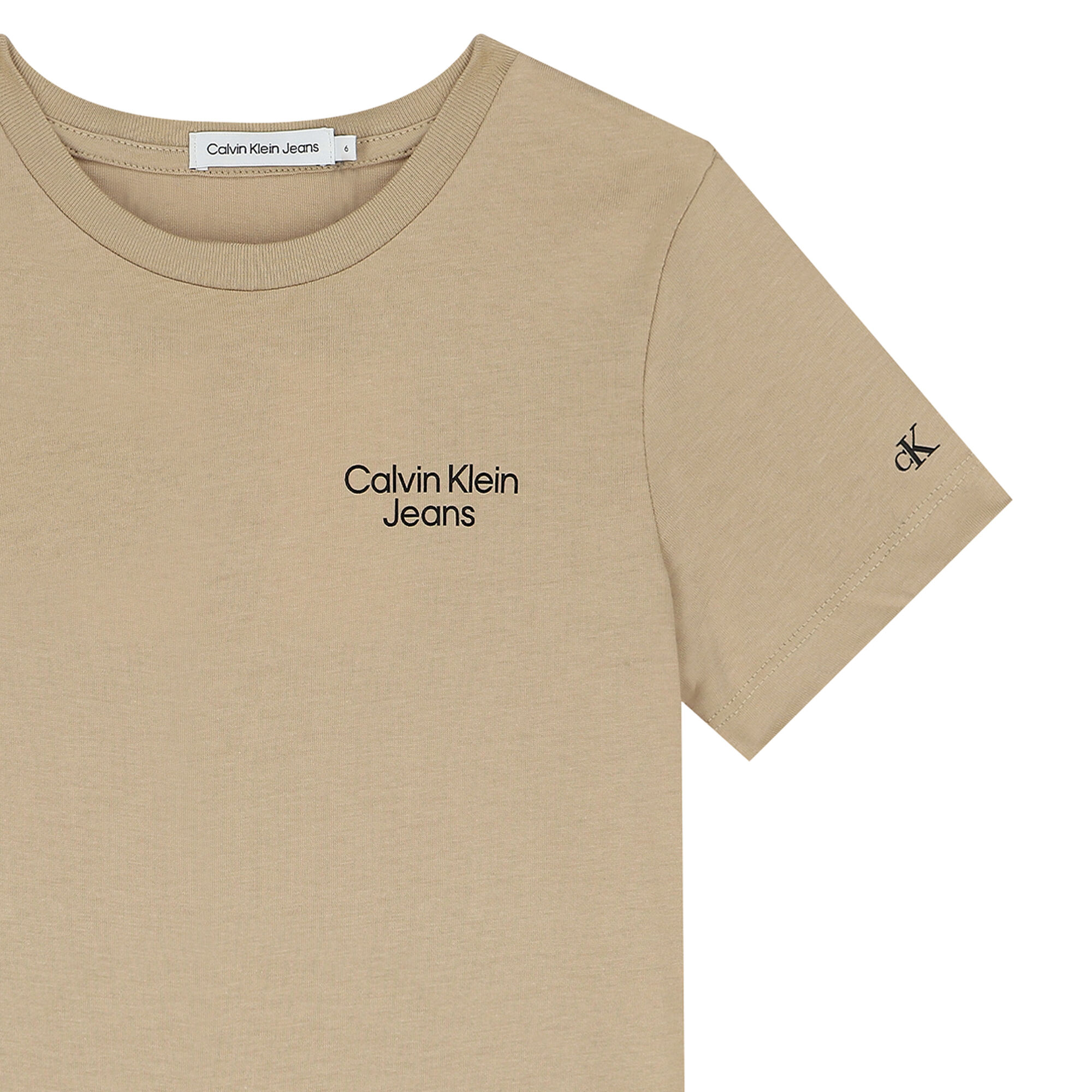 Calvin klein best sale t shirt beige
