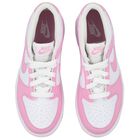Girls White & Pink Logo Dunk Low Trainers, 1, hi-res