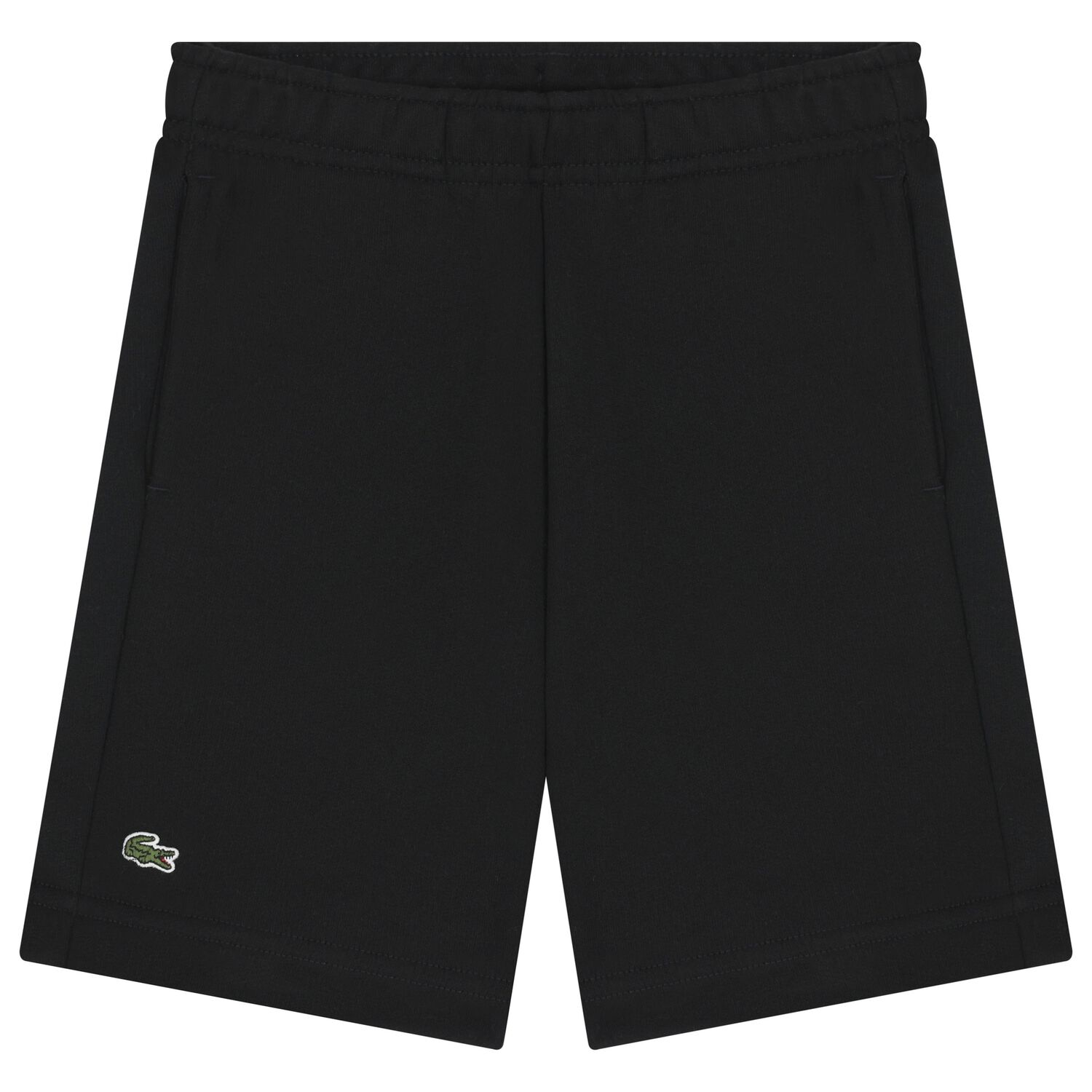 Boys Black Logo Shorts, 1, hi-res