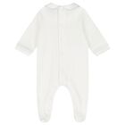 Baby Boys Blue & Ivory Flower Babygrows ( 2-Pack ), 1, hi-res