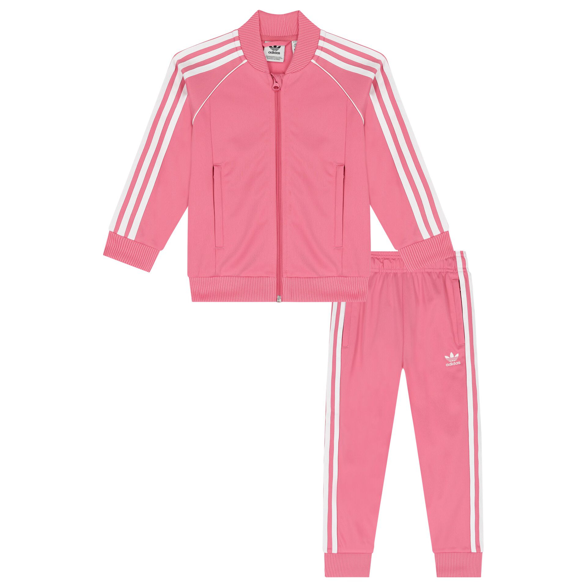 Neon pink adidas tracksuit clearance