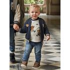 Younger Boys Blue Denim Joggers, 1, hi-res