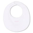 Baby Girls White & Pink Logo Babygrow Gift Set, 1, hi-res