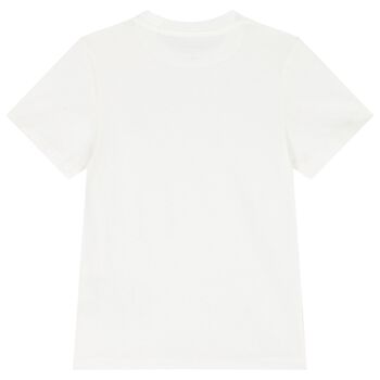 Boys White & Blue Cotton T-Shirts ( 2-Pack )