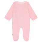 Baby Girls Pink Teddy Bear Logo Babygrow, 3, hi-res