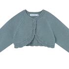 Younger Girls Green Knitted Cardigan, 3, hi-res