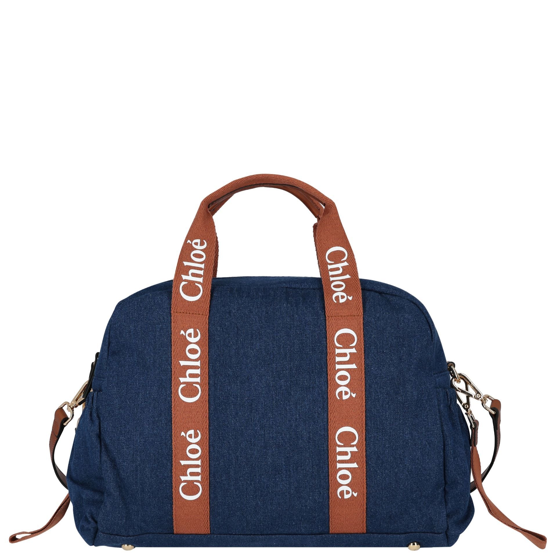 CHLOE Navy Blue Logo Baby Changing Bag | Junior Couture USA