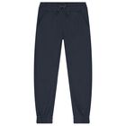 Boys Ivory & Blue Tracksuit Set ( 3 Piece ), 1, hi-res