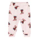 Baby Girls Pink & White Teddy Bear Logo Bodysuit Set, 1, hi-res