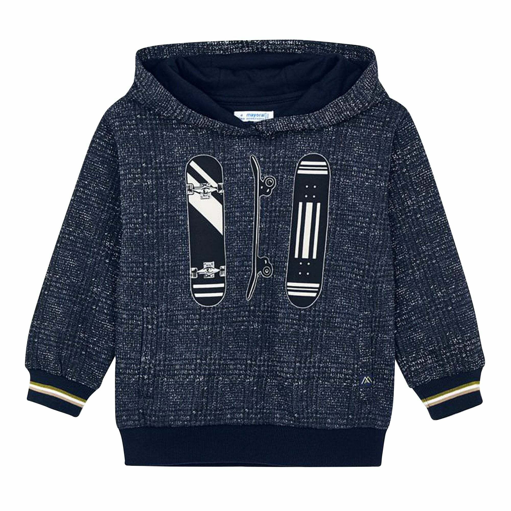 Mayoral Boys Navy Blue Hooded Sweatshirt Junior Couture Bahrain