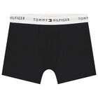 Boys Black Boxer Shorts (2-Pack), 1, hi-res