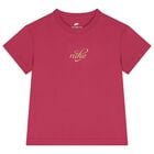 Girls Pink Logo T-Shirt, 2, hi-res