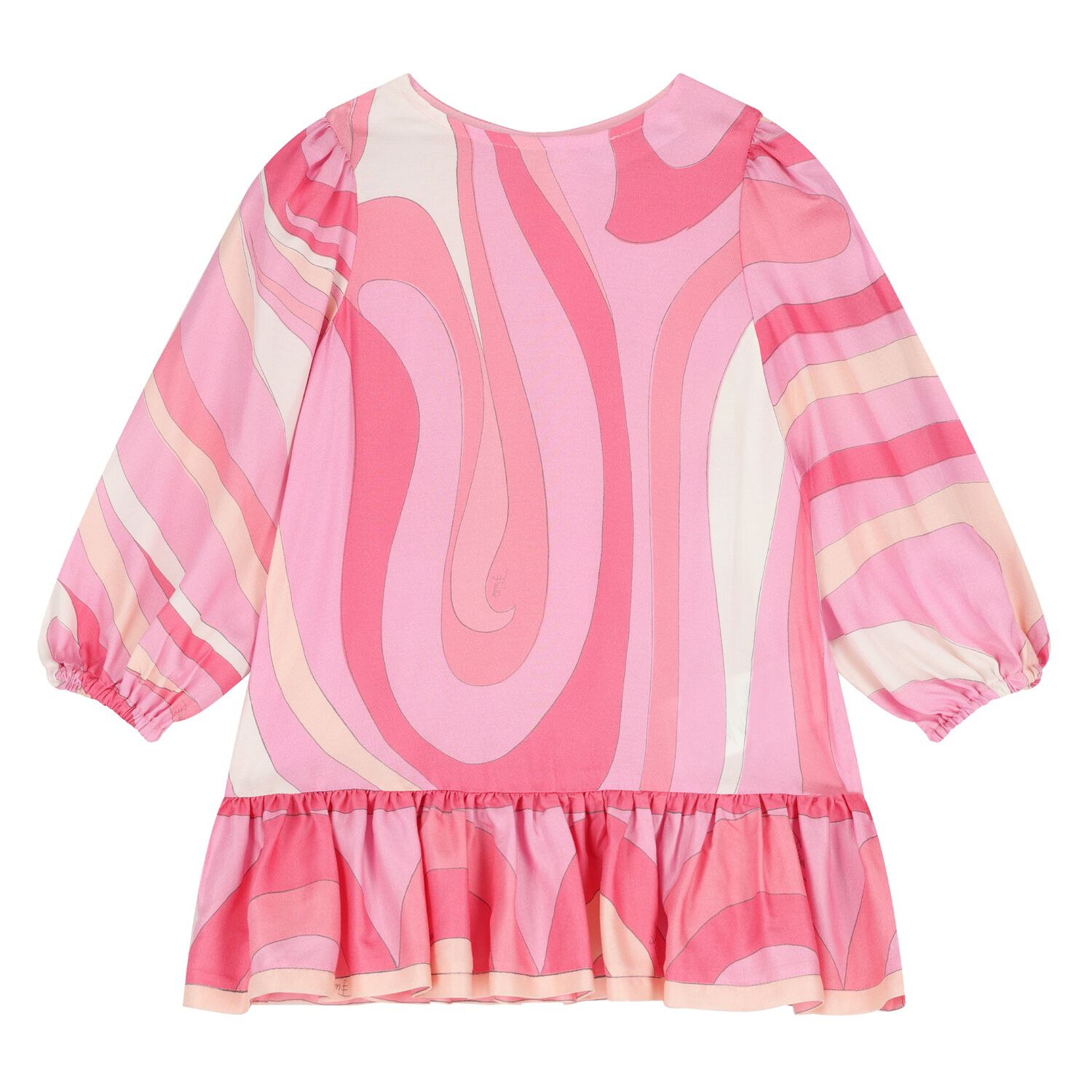 Younger Girls Pink & Ivory Iride Dress, 1, hi-res