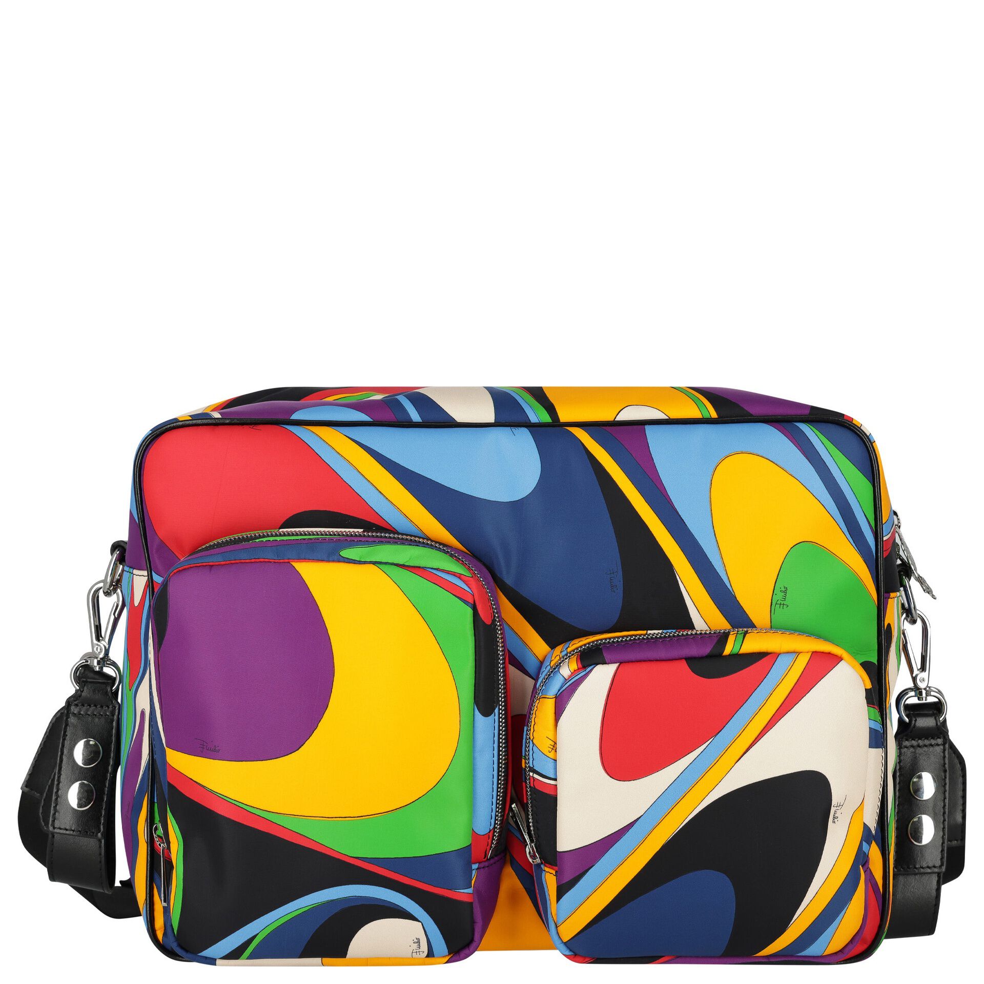 Pucci Black & Purple Onde Baby Changing Bag | Junior Couture USA