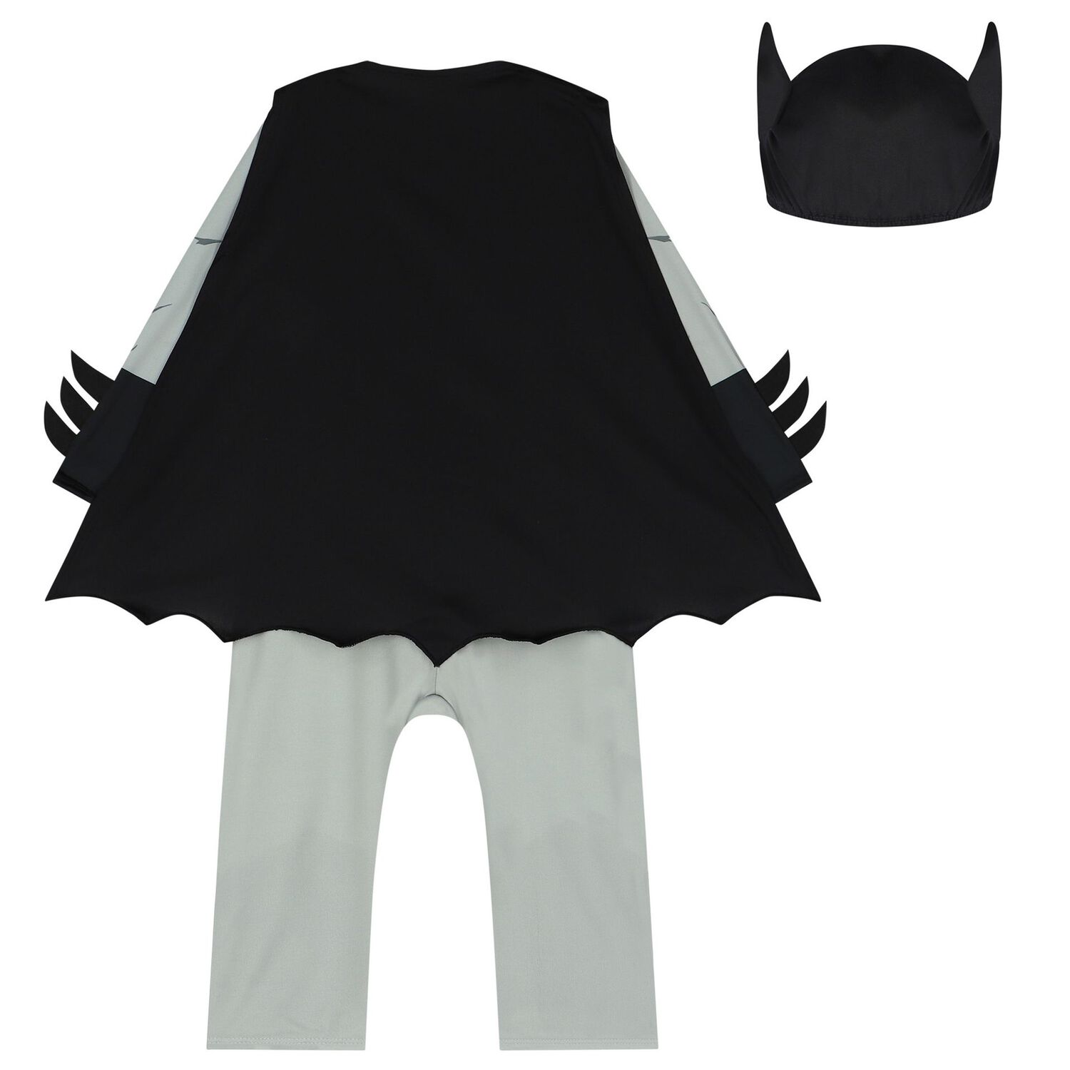 Younger Boys Black & Grey Batman Costume, 1, hi-res image number null
