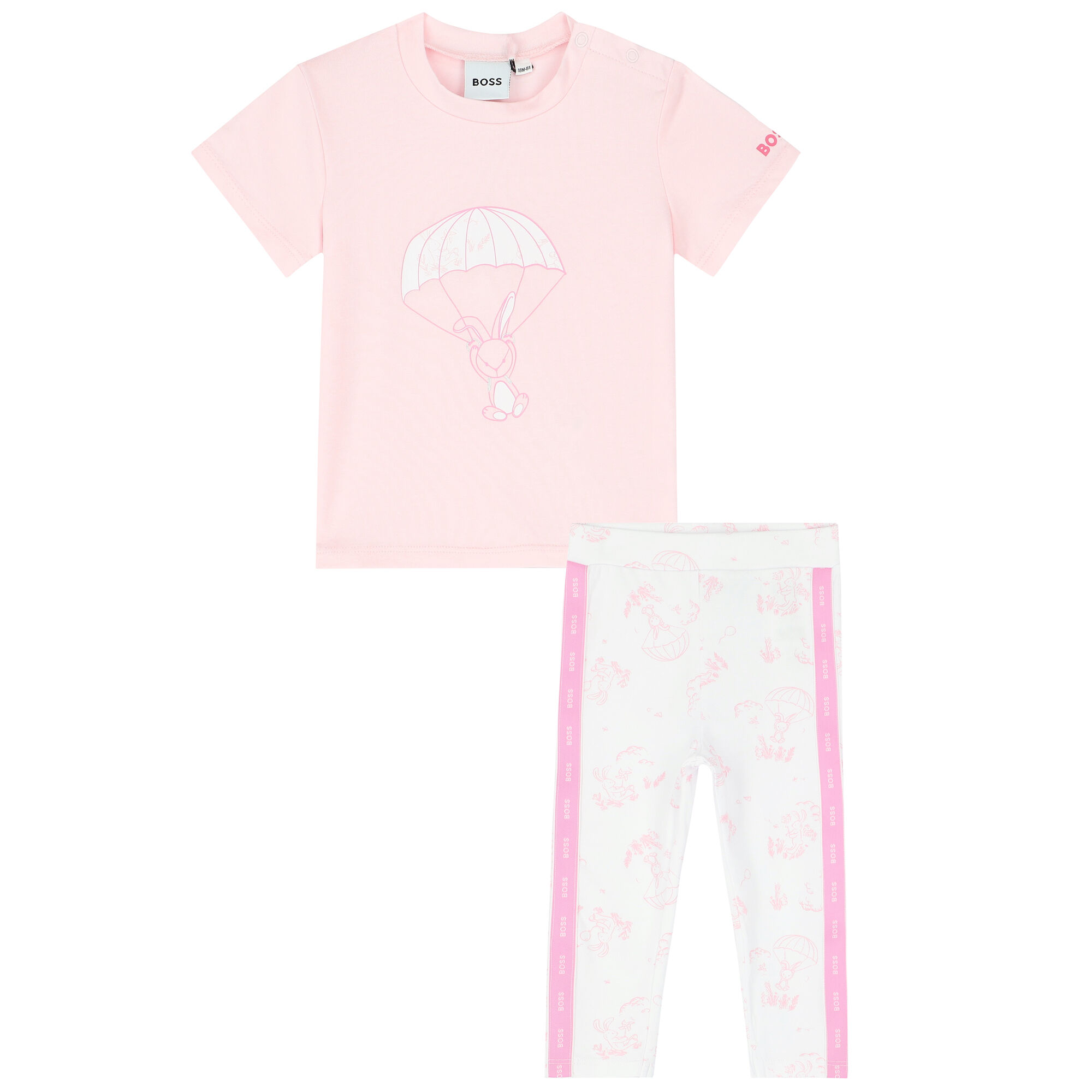 BOSS Younger Girls Pink T-Shirt 
