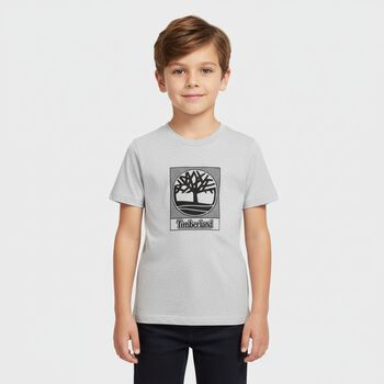 Boys Grey Logo T-Shirt