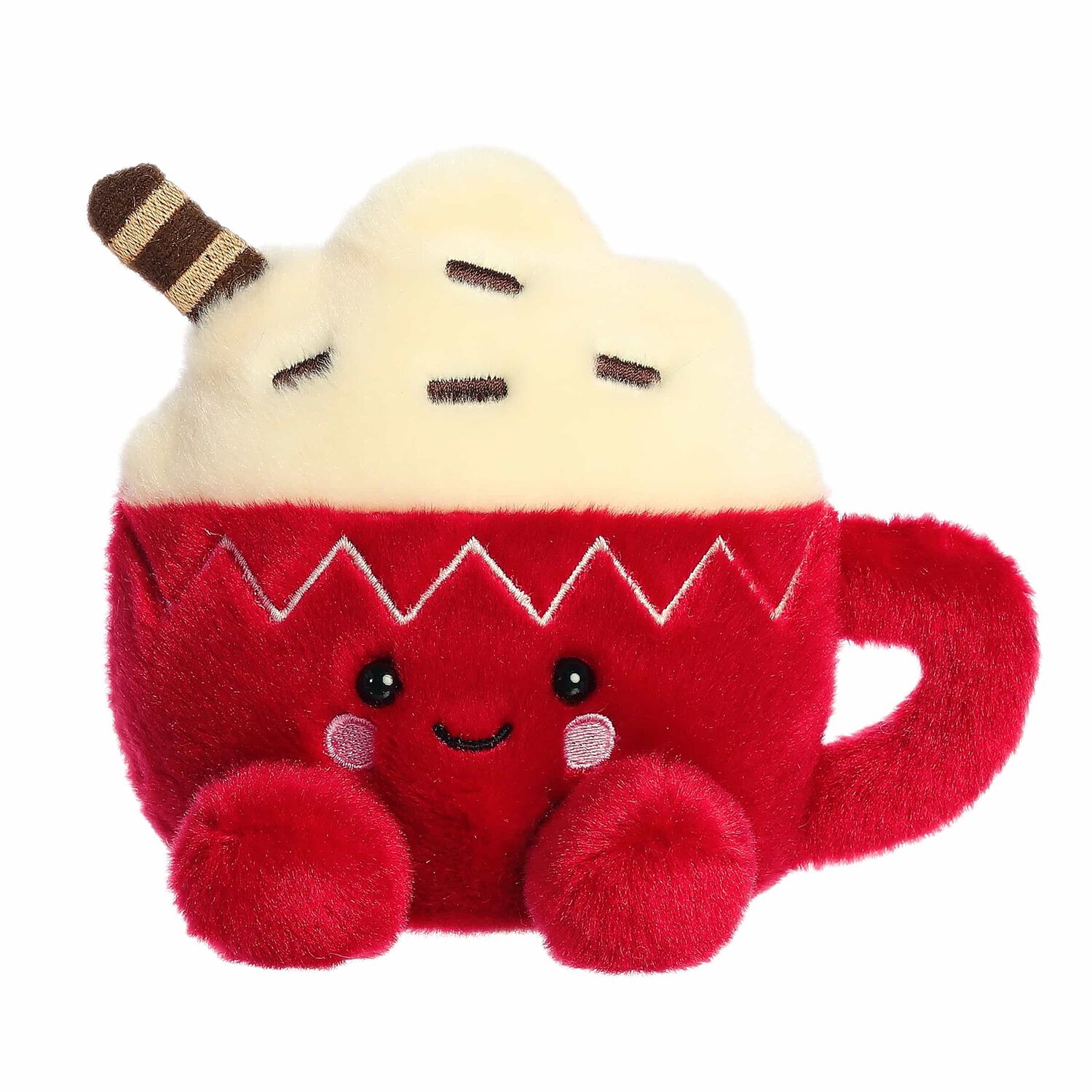Palm Pals Red & Ivory Cassia Hot Cocoa Soft Toy ( 13CM ), 1, hi-res