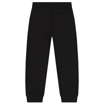 Boys Black Logo Majolica Joggers