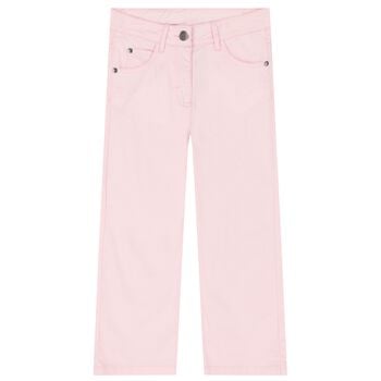 Girls Pink Logo Trousers