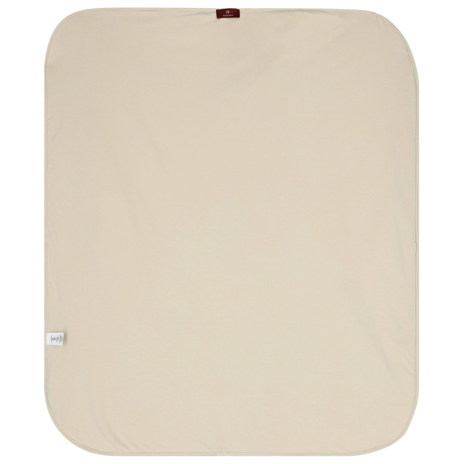 White & Beige Teddy Bear Logo Baby Blanket, 1, hi-res image number null