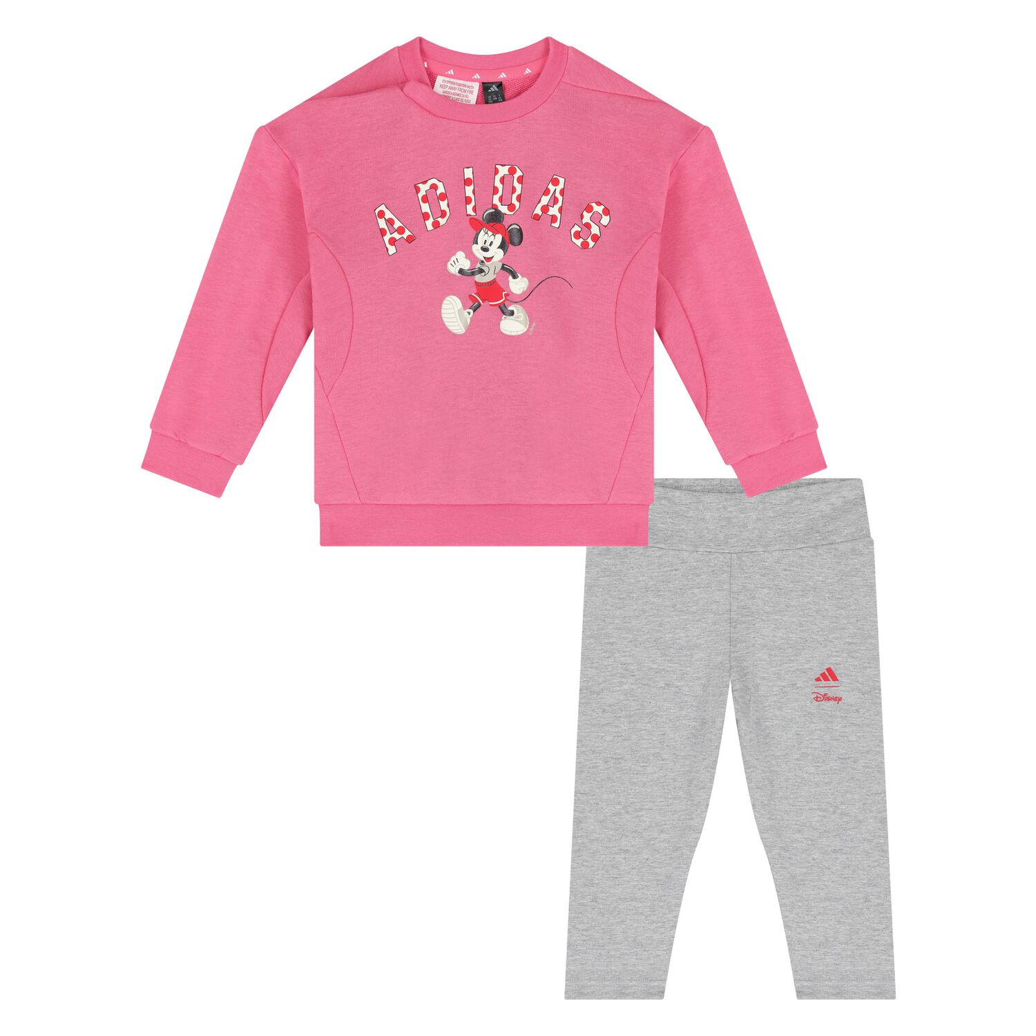 Younger Girls Pink & Grey Disney Leggings Set, 1, hi-res image number null