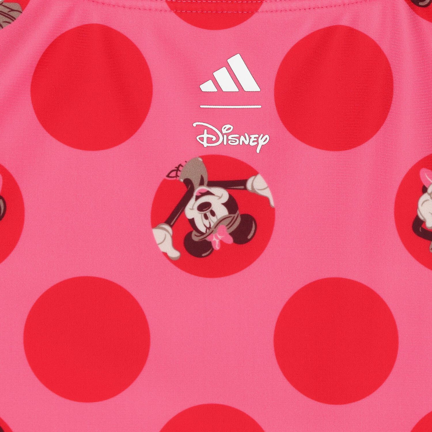 Girls Pink & Red Minnie Mouse Swimsuit, 1, hi-res