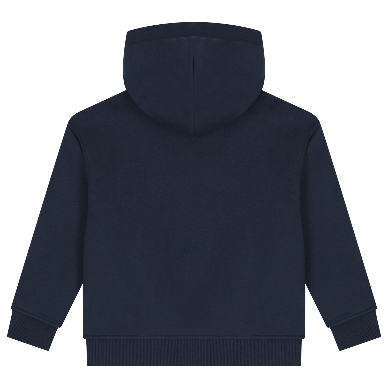 Boys Navy Blue Logo Hooded Top, 2, hi-res