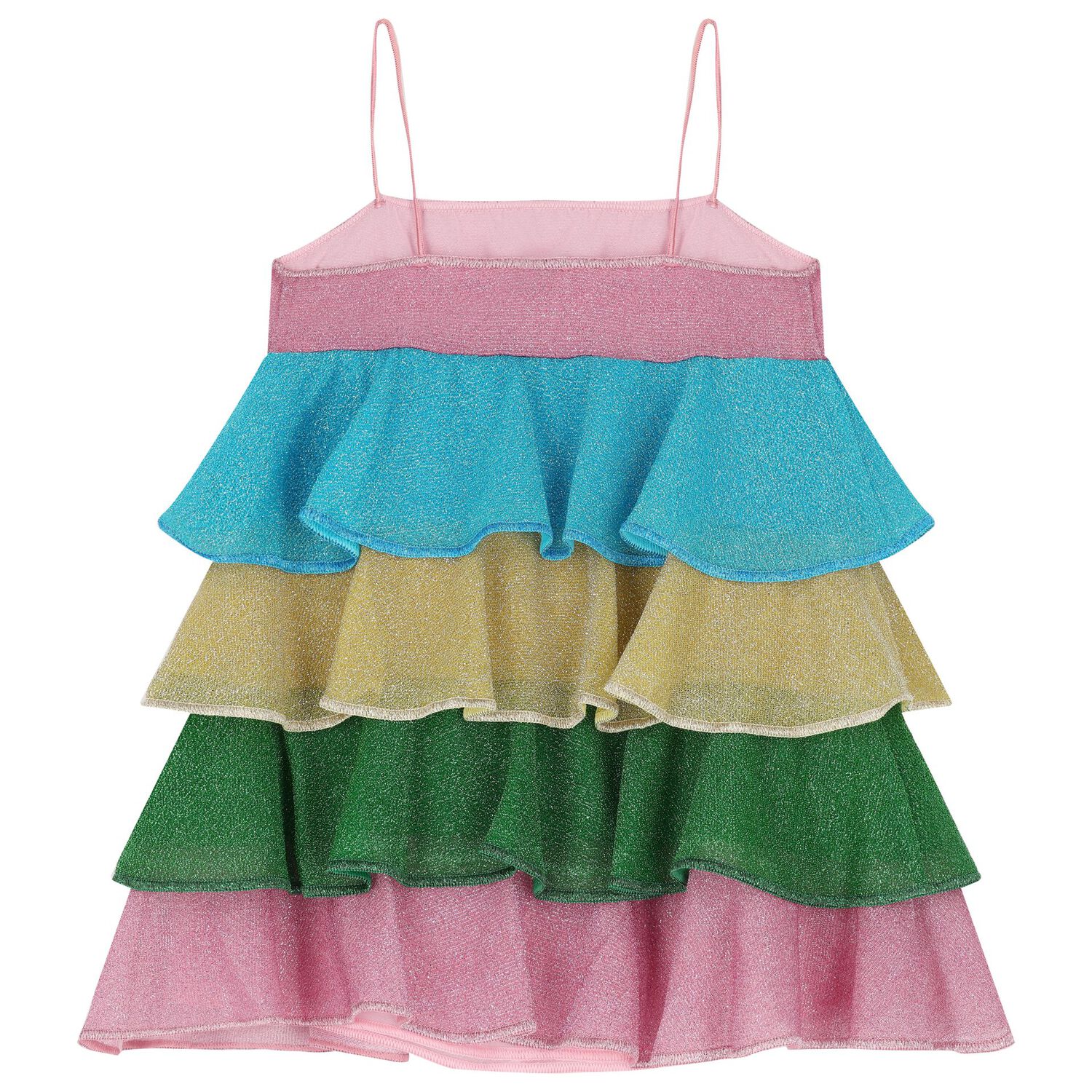 Girls Rainbow Stripe Lumiere Dress, 1, hi-res image number null