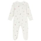 Baby Girls White & Pink Babygrows ( 2 Pack ), 1, hi-res