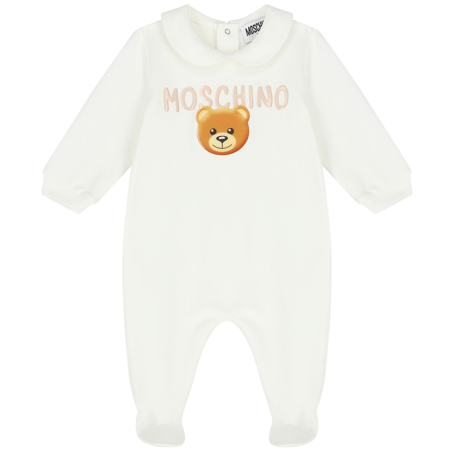 Ivory Teddy Bear Logo Babygrow Gift Set, 3, hi-res
