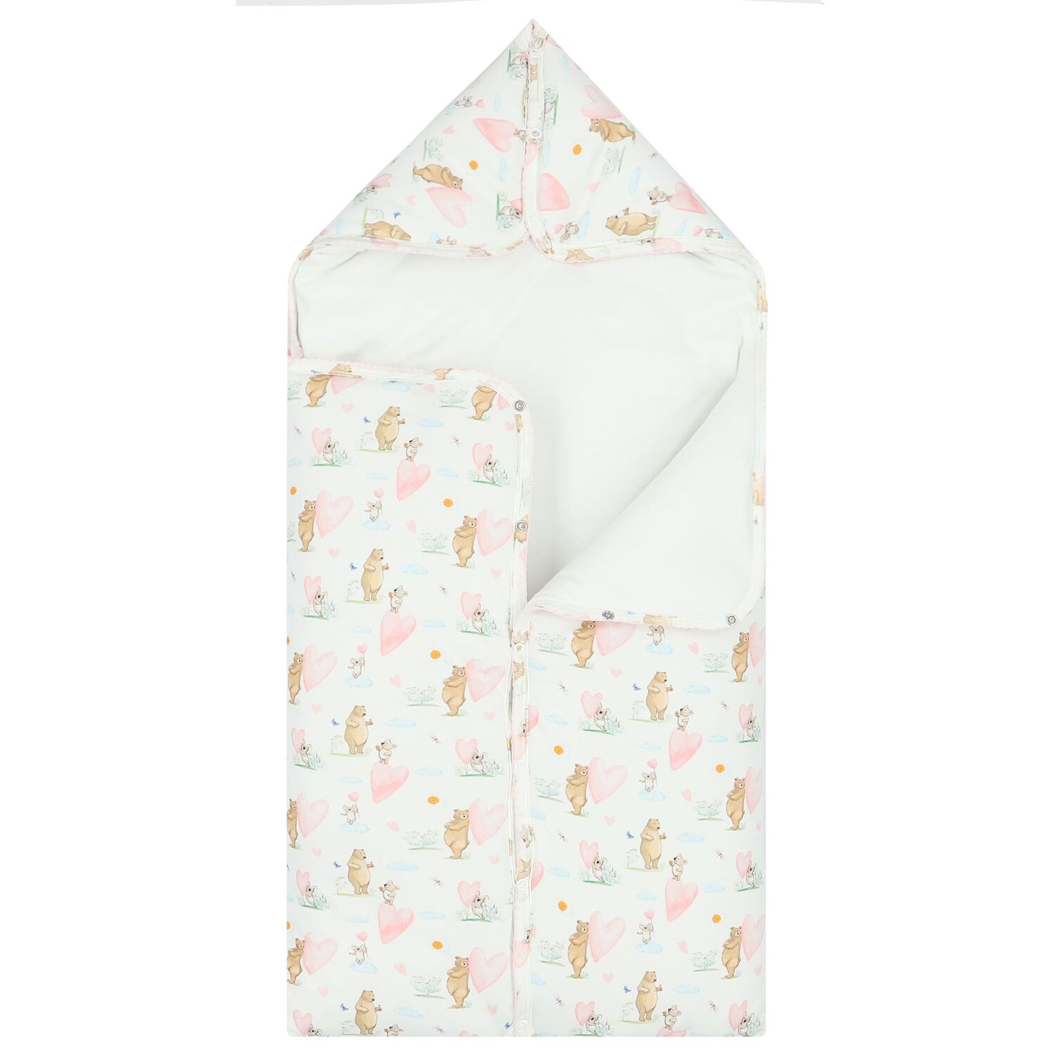 Baby Girls White Hearts Nest, 1, hi-res image number null