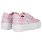 Girls Pink Bow Chunky Trainers, 1, hi-res