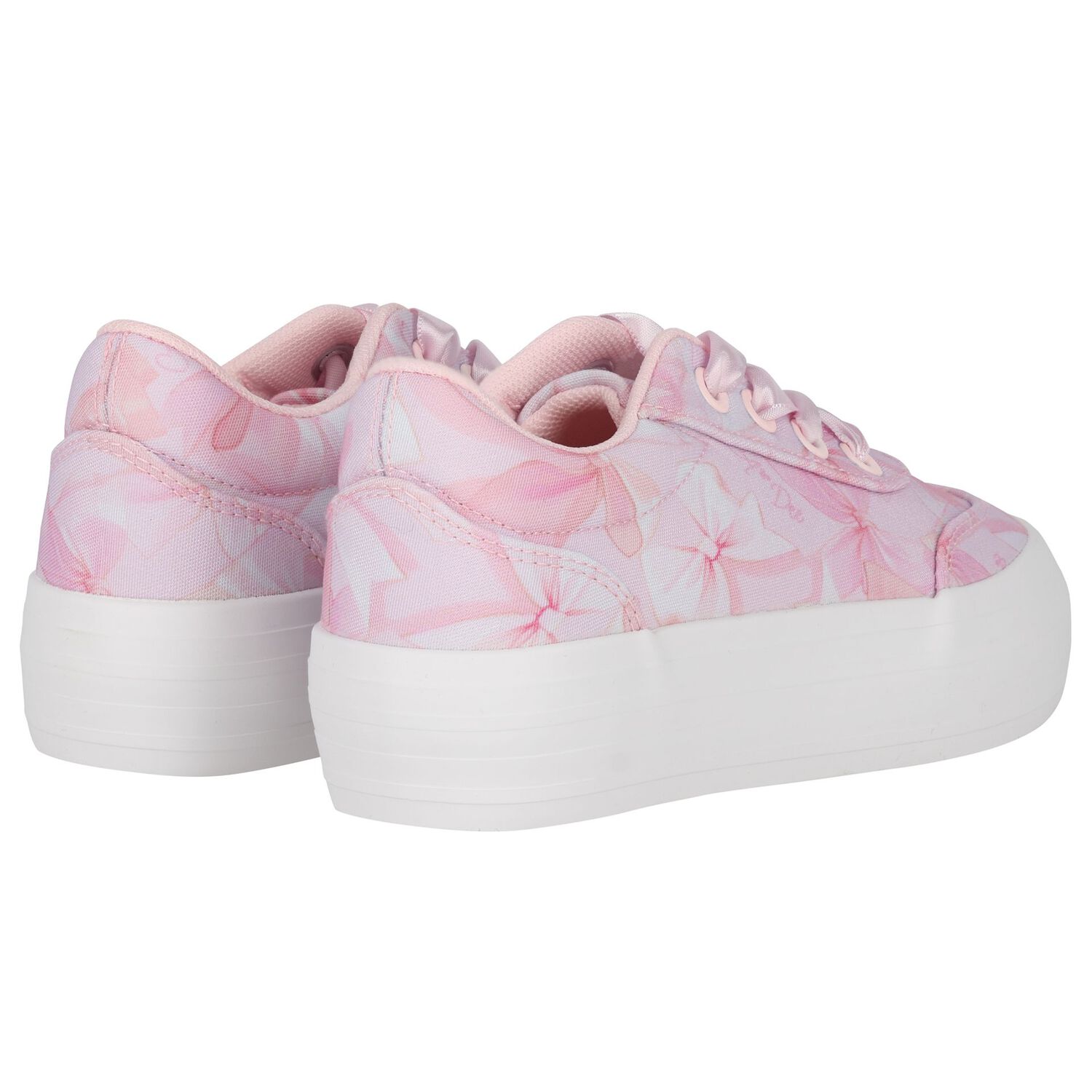 Girls Pink Bow Chunky Trainers, 1, hi-res
