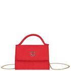 Girls Red Jacquard Logo Handbag ( 13cm ), 1, hi-res