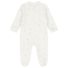 White & Beige Logo Babygrow ( 2-Pack ), 1, hi-res