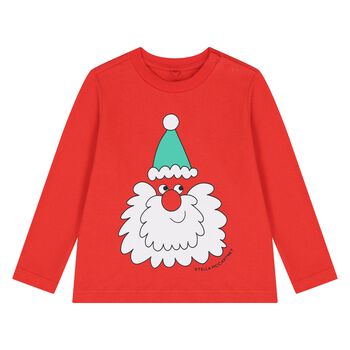 Red Santa Long Sleeve Top