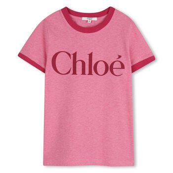 Girls Mini Me Pink Logo T-Shirt