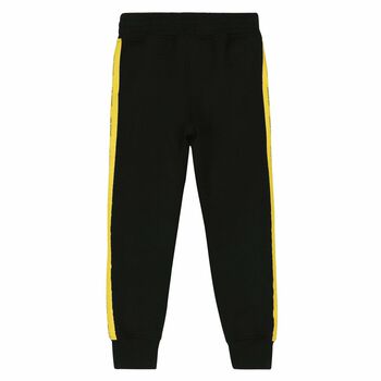 Boys Black Logo Joggers