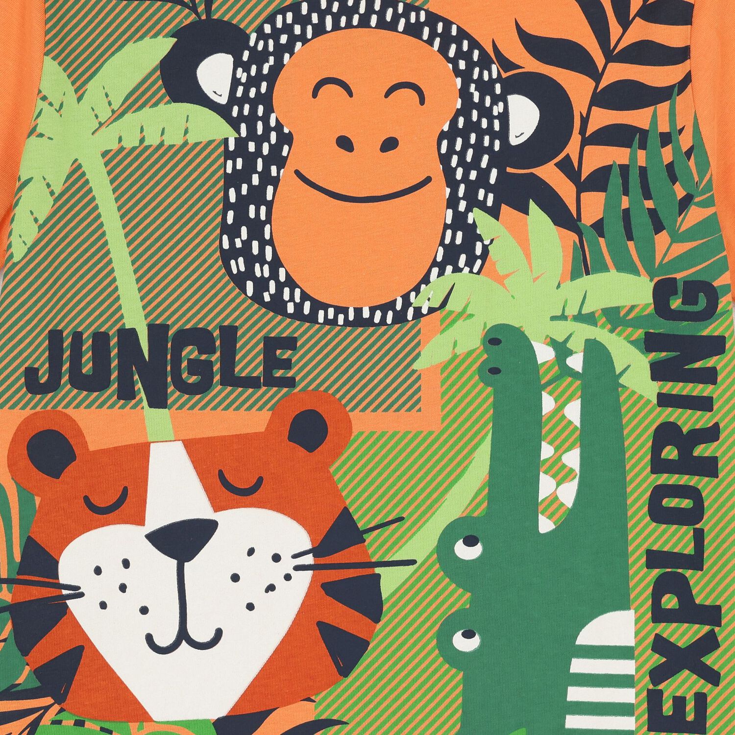 Boys Orange & Green T-Shirt, 1, hi-res