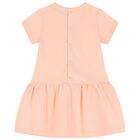 فستان بنات بالشعار باللون الوردى, 1, hi-res