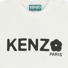 Younger Girls White Logo Dress, 1, hi-res