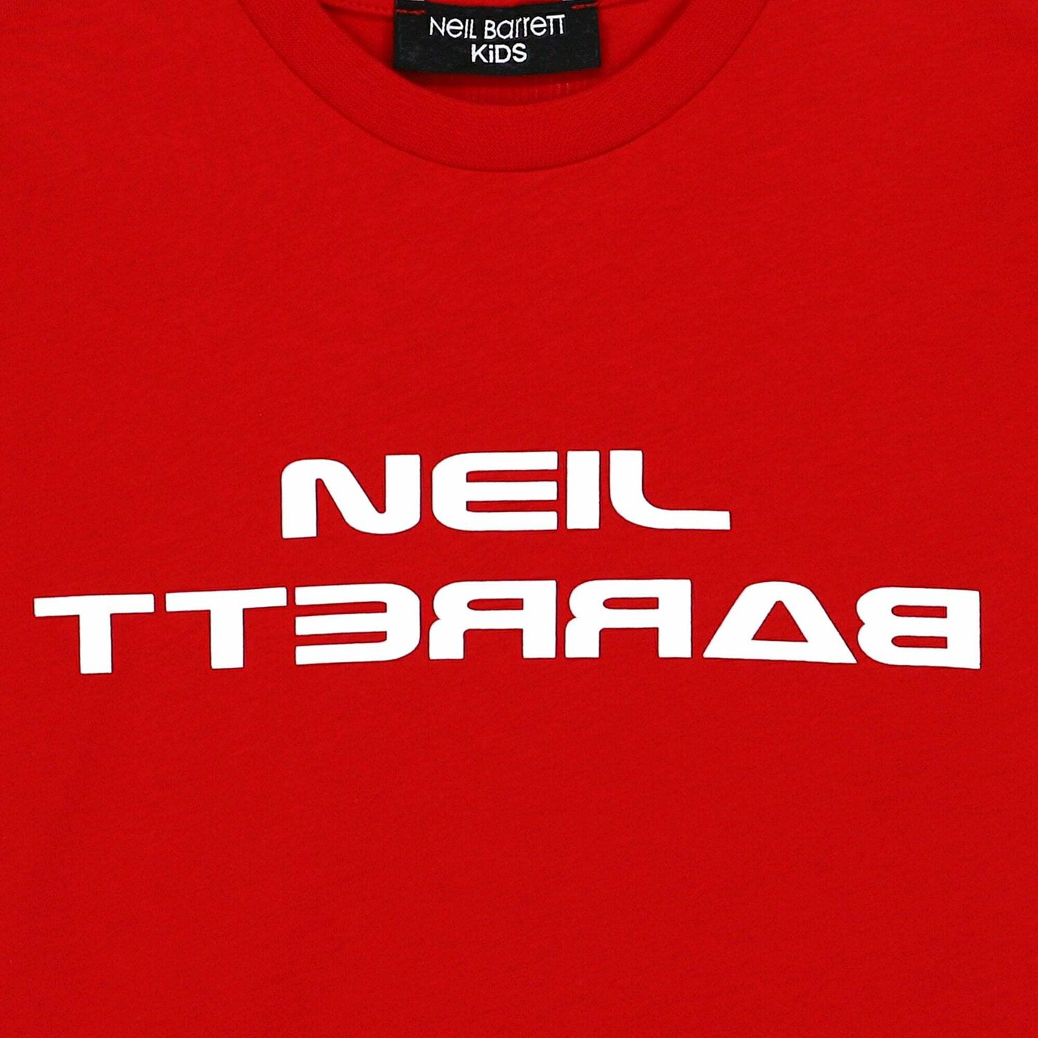 Boys Red Logo Printed T-Shirt, 1, hi-res